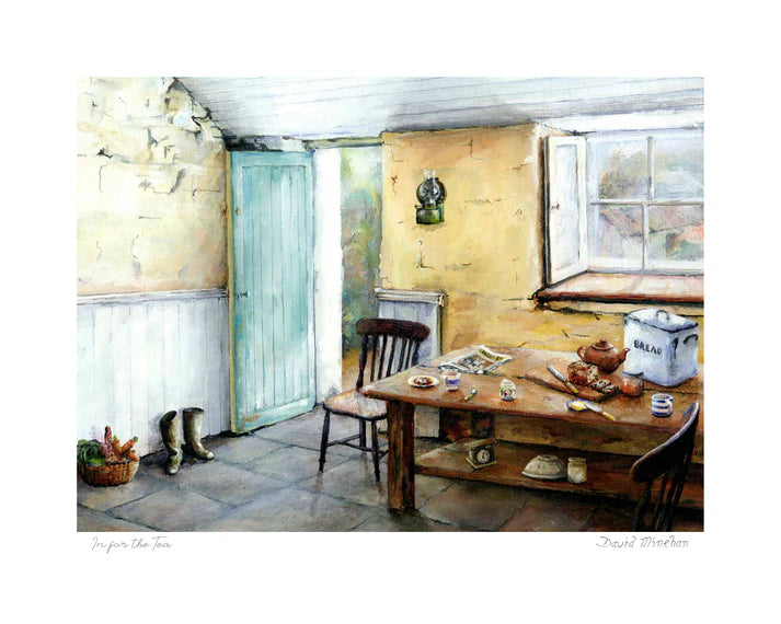 Blue Shoe Gallery In For The Tea Print