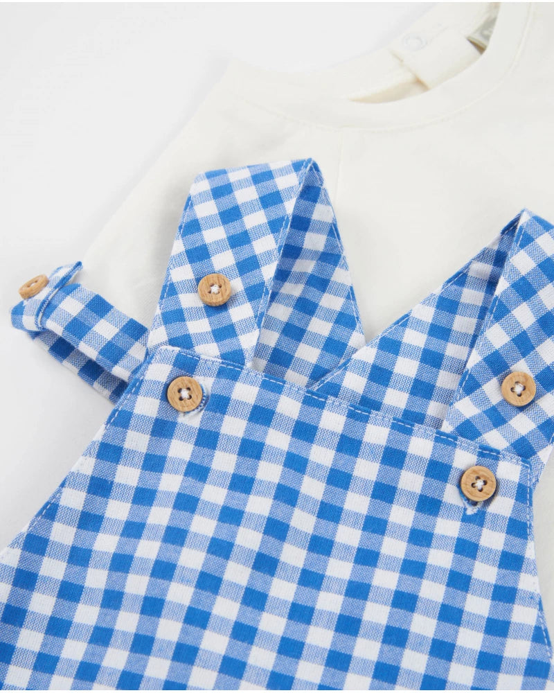 TucTuc Check Dungarees Set