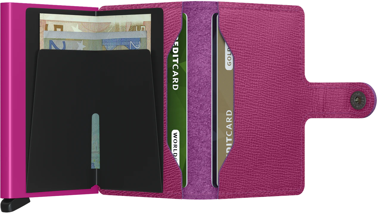 Secrid Miniwallet Crisple , Fuchsia