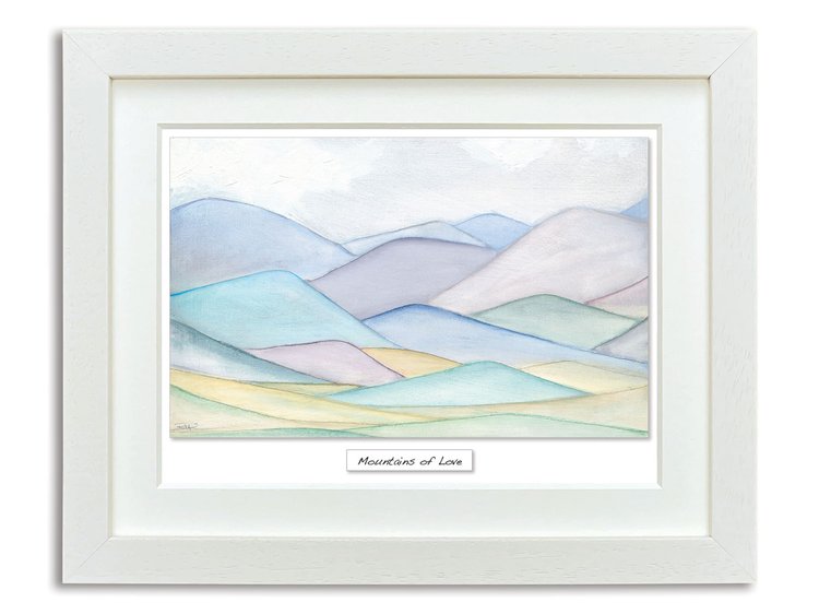 Rita Oates Artist | Mountains of Love Frame