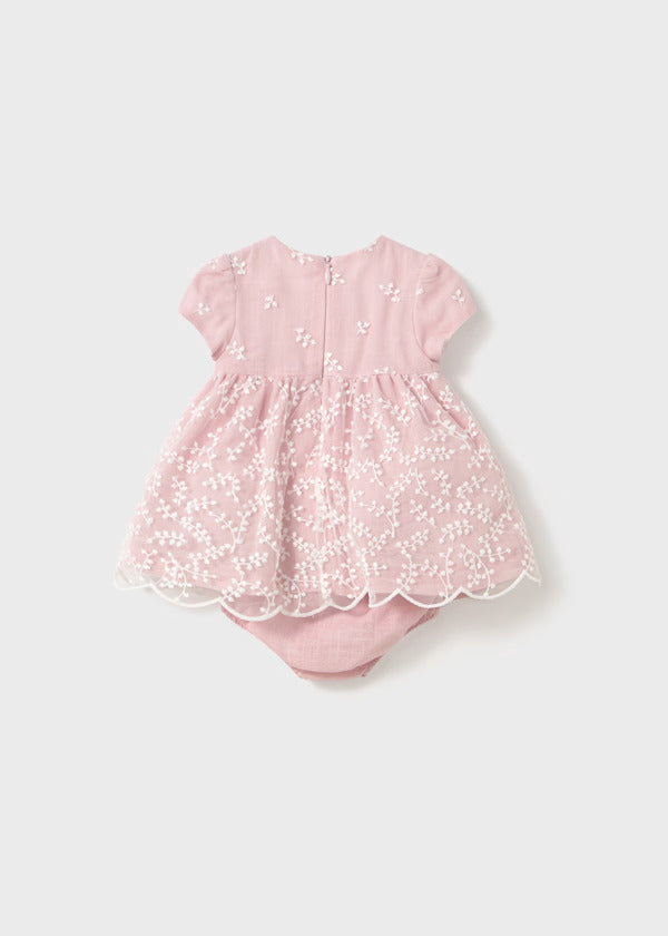 Mayoral Embroidered Tulle Dress