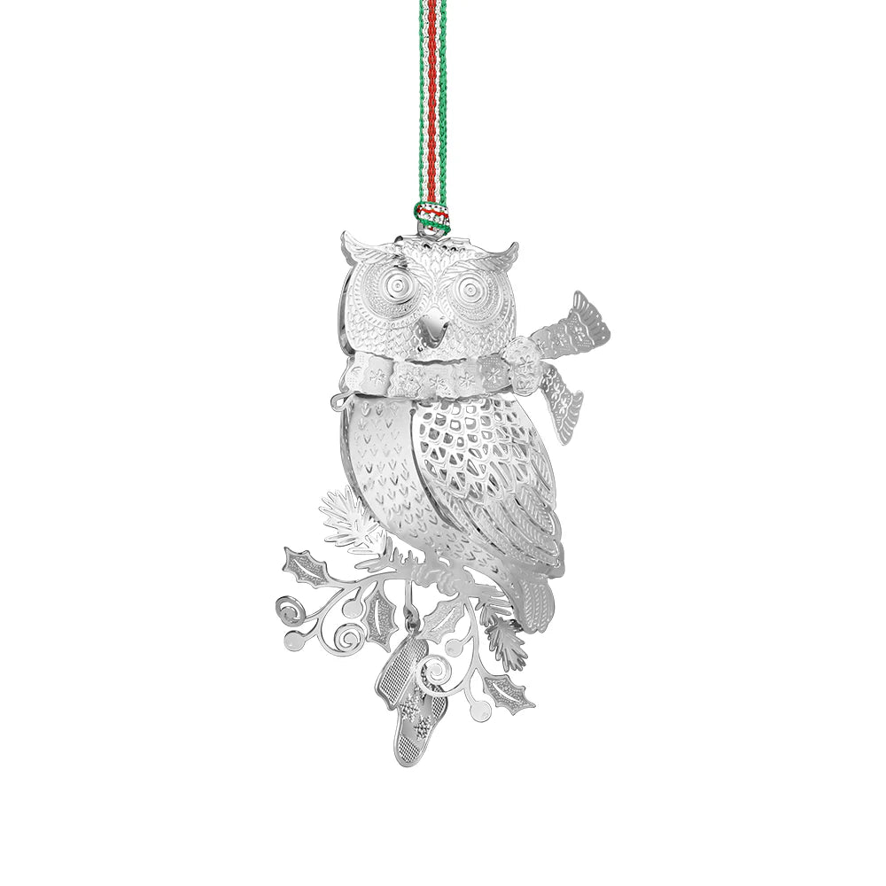 Newbridge Silverware Owl With Scarf Decoration