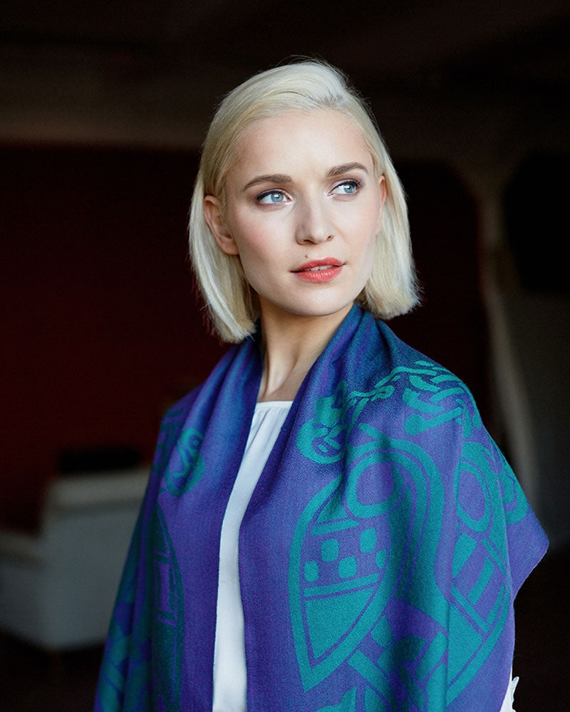 Patrick Francis Two-Tone Wool Scarf