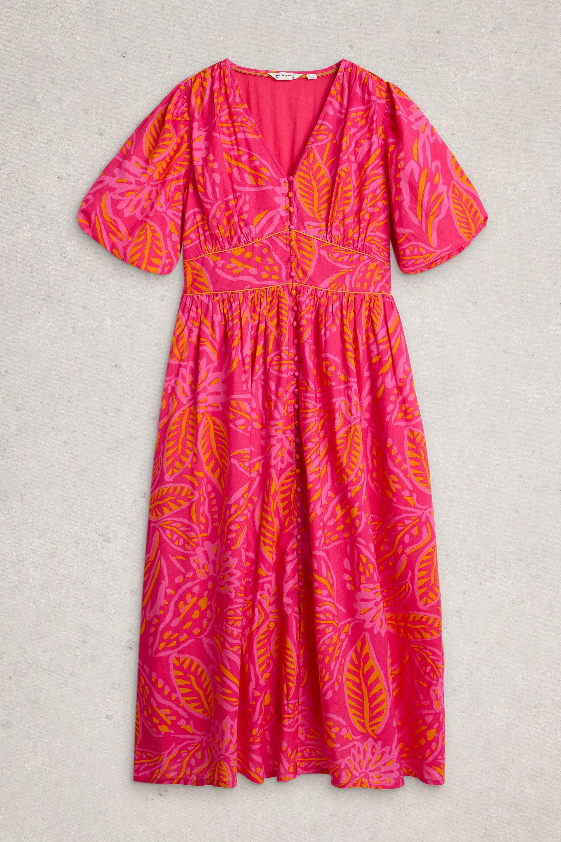 White Stuff Leela Midi Print Dress