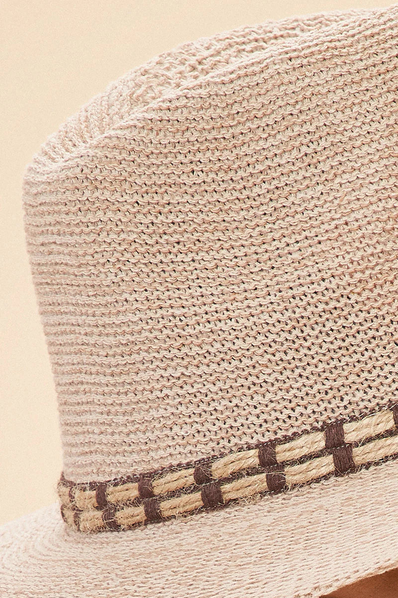Powder Natalie Hat - Natural with Rope Band
