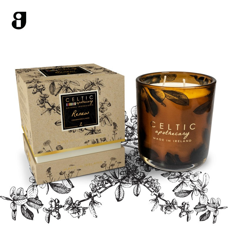 Celtic Candles Renew Double Wick Candle