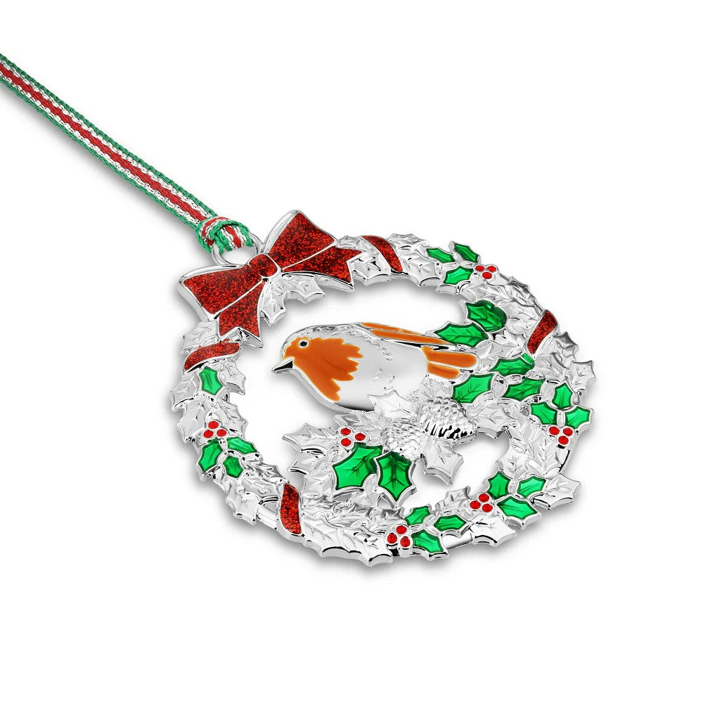 Newbridge Silverware Robin With Holly Decoration