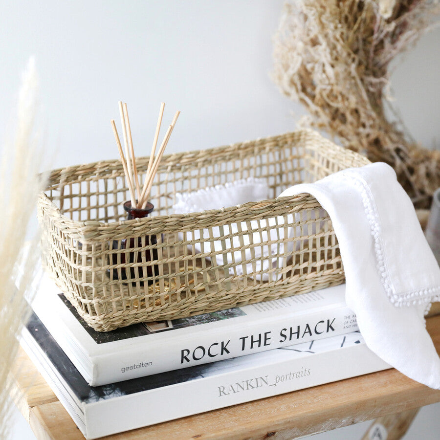 Sass And Belle | Seagrass Rectangle Basket