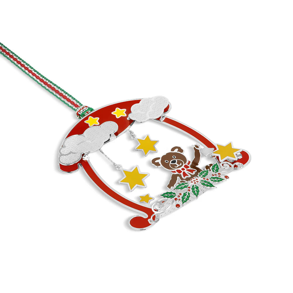 Newbridge Silverware | Teddy Bear Mobile Christmas Decoration