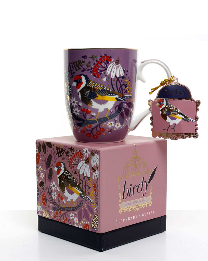 Tipperary Crystal | Birdy Mug: Goldfinch