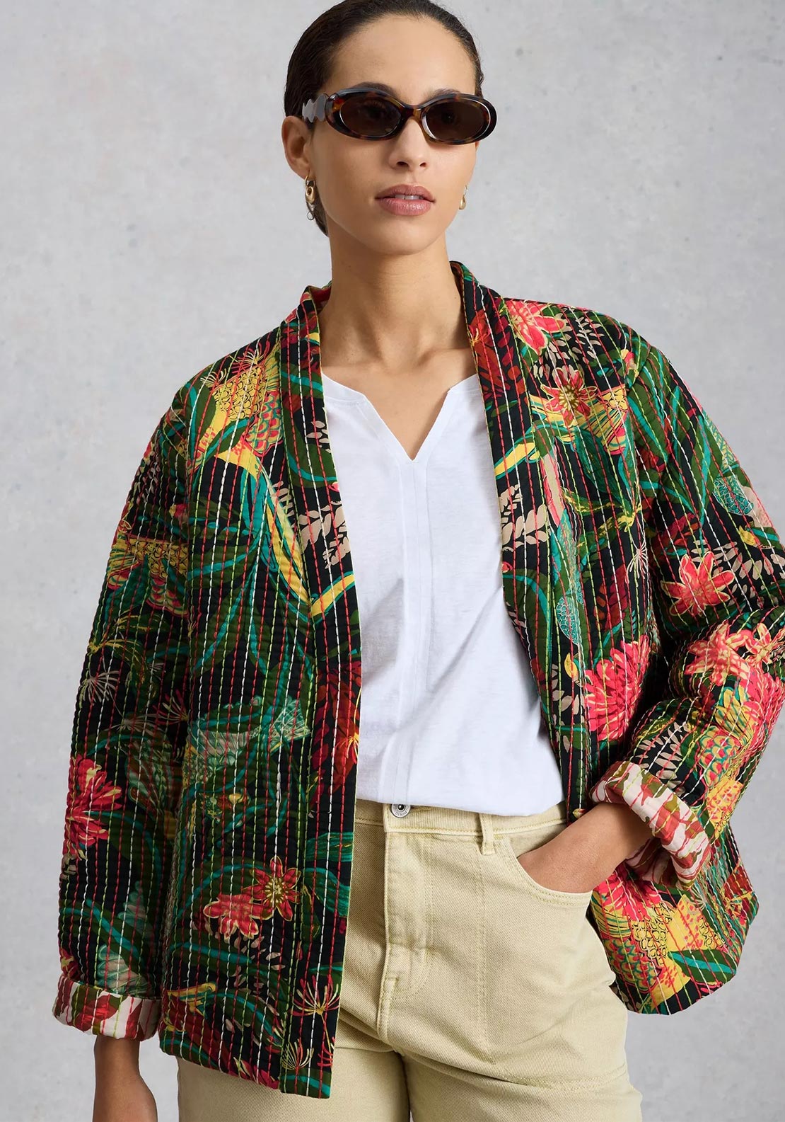 White Stuff Reversible Quilted Jacket