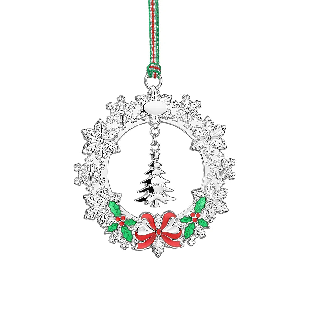 Newbridge Silverware Wreath With Tree Decoration