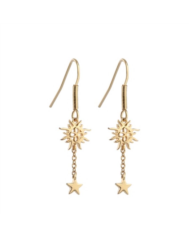 Newbridge Silverware | Amy Huberman Drop Earrings with  Sun & Stars