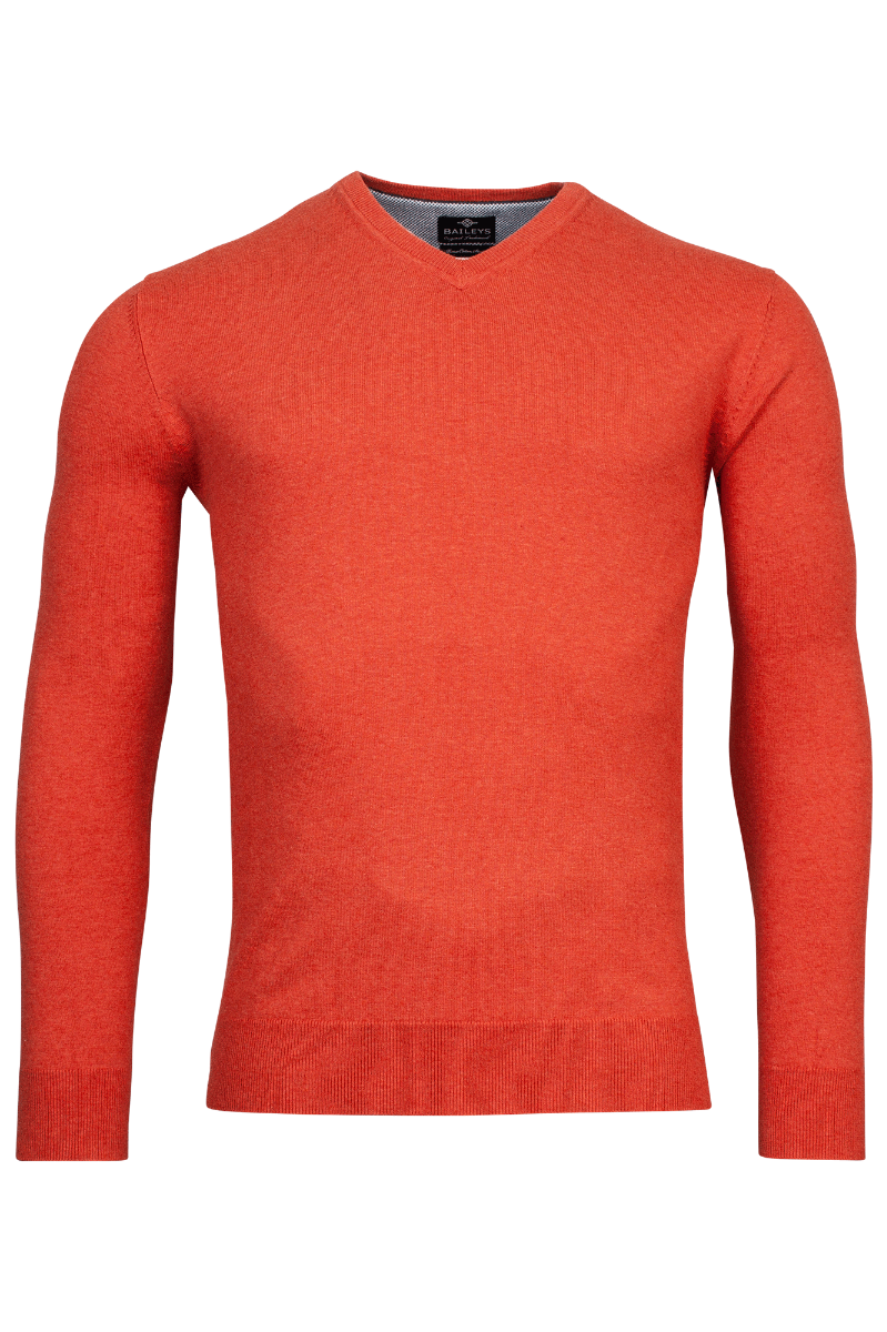 Baileys | V-Neck Jumper | Coral