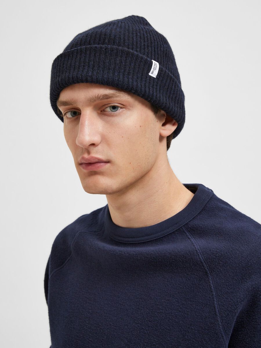 Selected Homme | Wool Blend Beanie - Sky Captain
