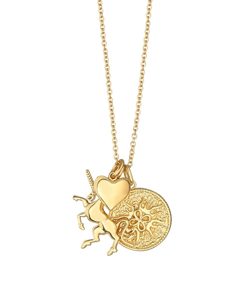 Newbridge Silverware Unicorn Charms Necklace