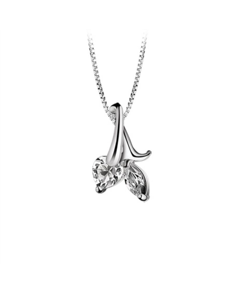 Newbridge Silverware Pendant with Clear Stones