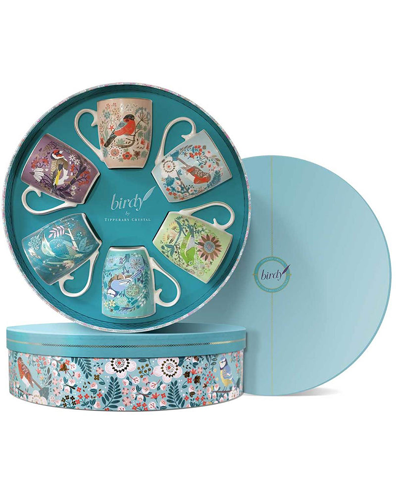 Tipperary Crystal | Birdy S/6 Mugs