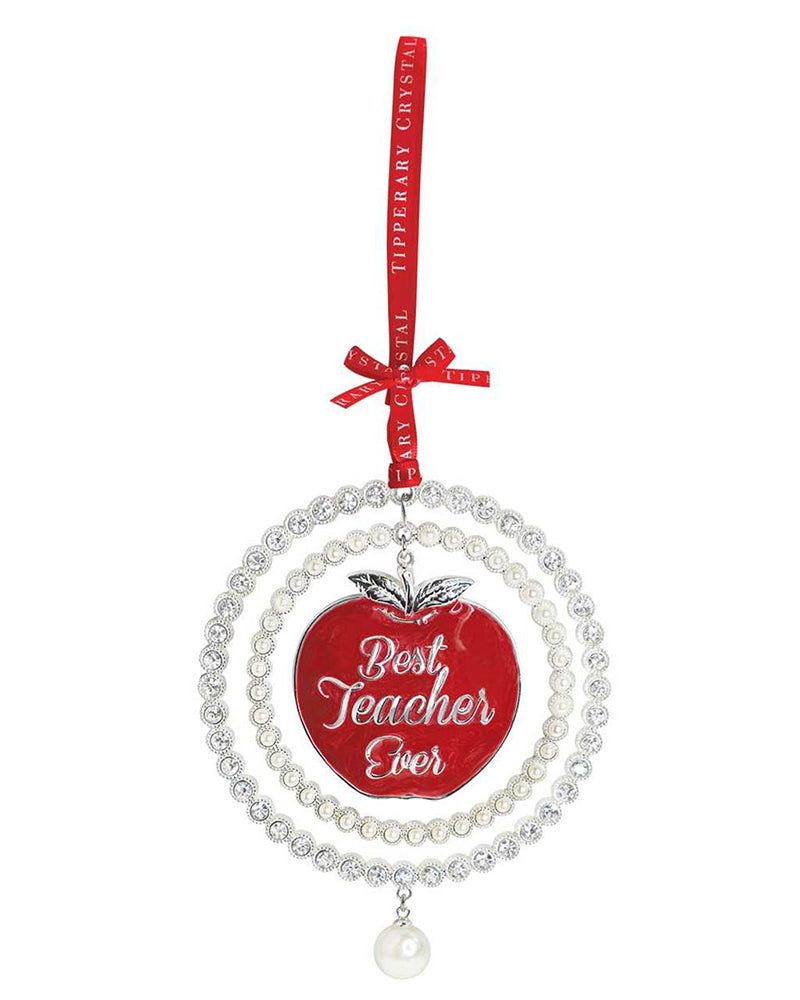 Tipperary Crystal | Pearl Best Teacher Decoration