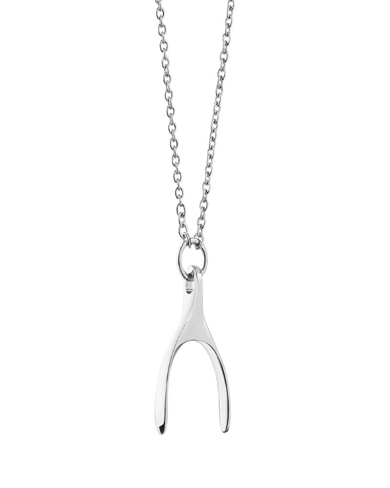 Newbridge Silverware Silver Pendant With Wishbone