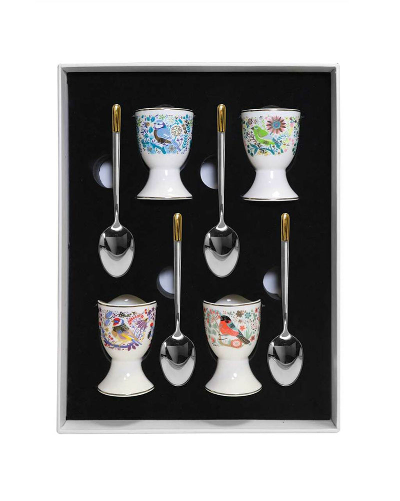 Tipperary Crystal | Birdy Eggcups Set of Four
