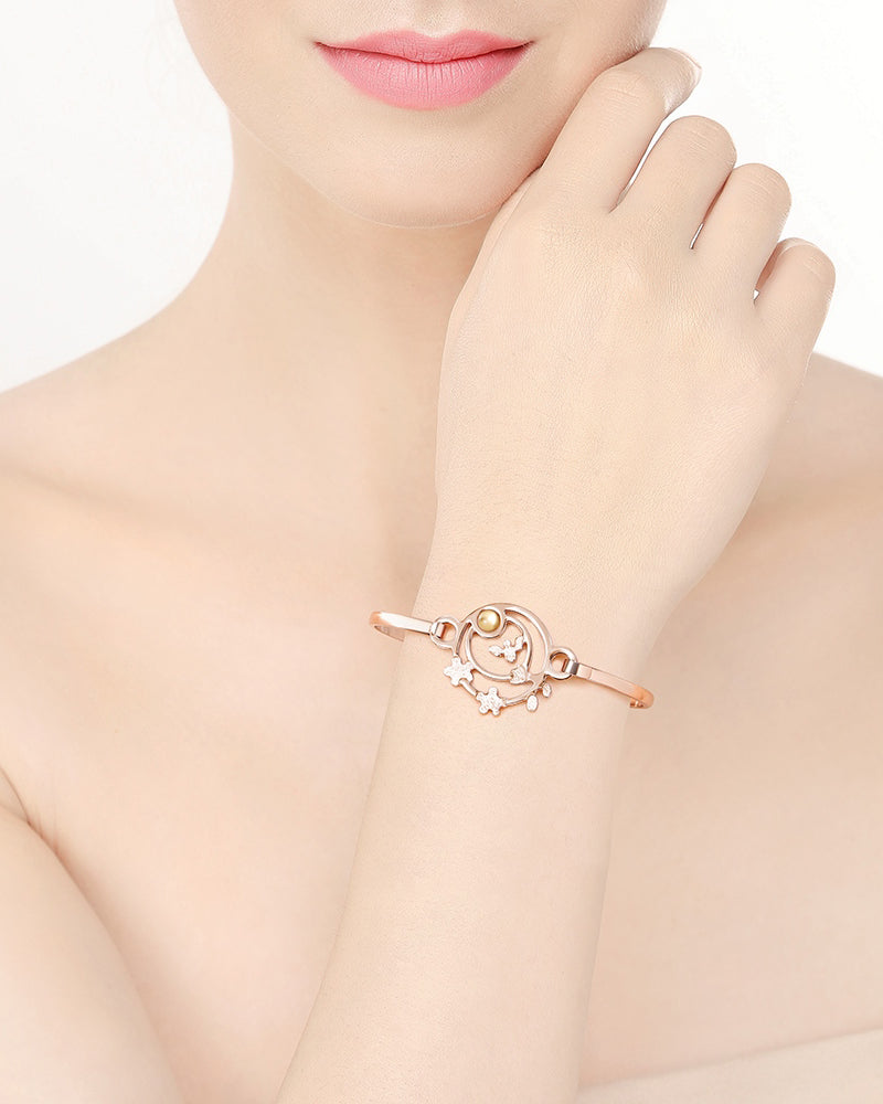 Newbridge Silverware | Ariel Rose Gold Bangle