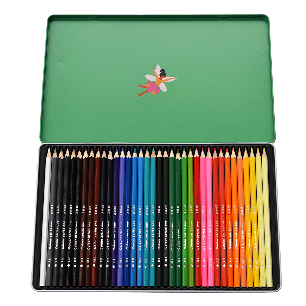 Rex London | 36 Colouring Pencils Tin