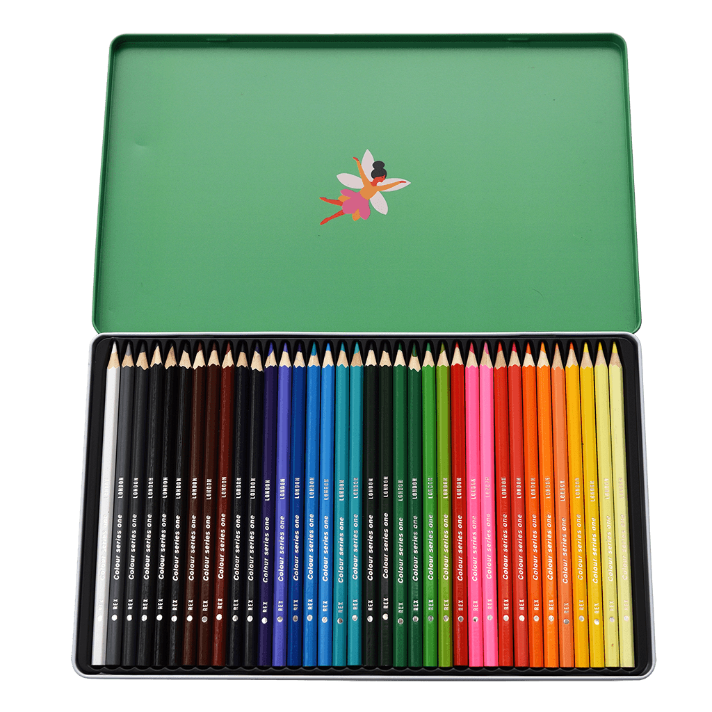 Rex London 36 Colouring Pencils Tin