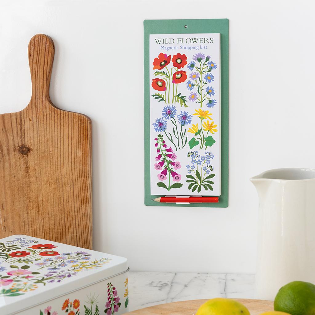 Rex London | Wild Flowers Magnetic Shopping List