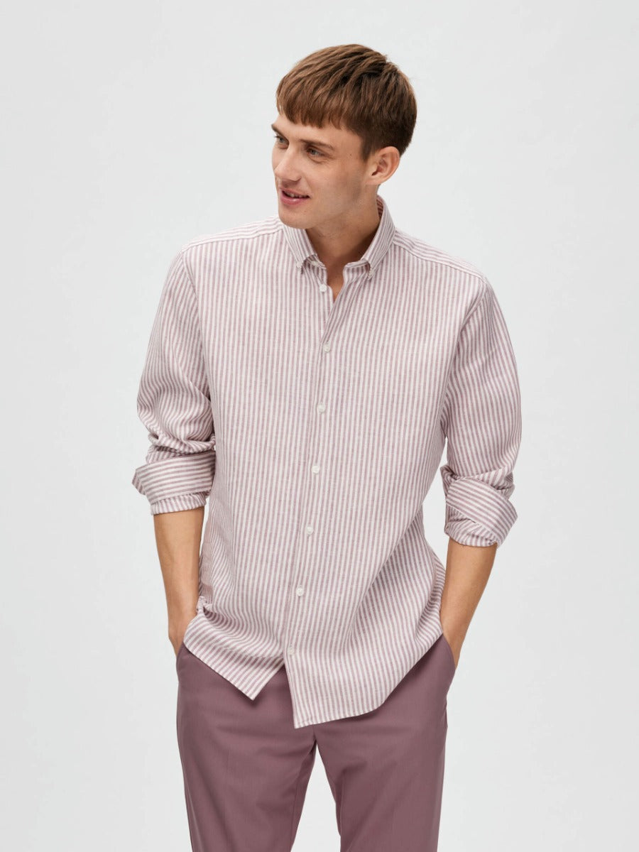 Selected Homme | Regpure Linen Shirt | Mauve