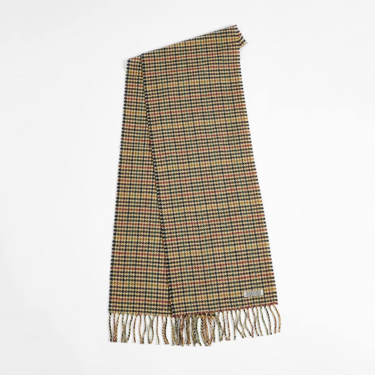 Foxford Modern Houndstooth Lambswool Scarf