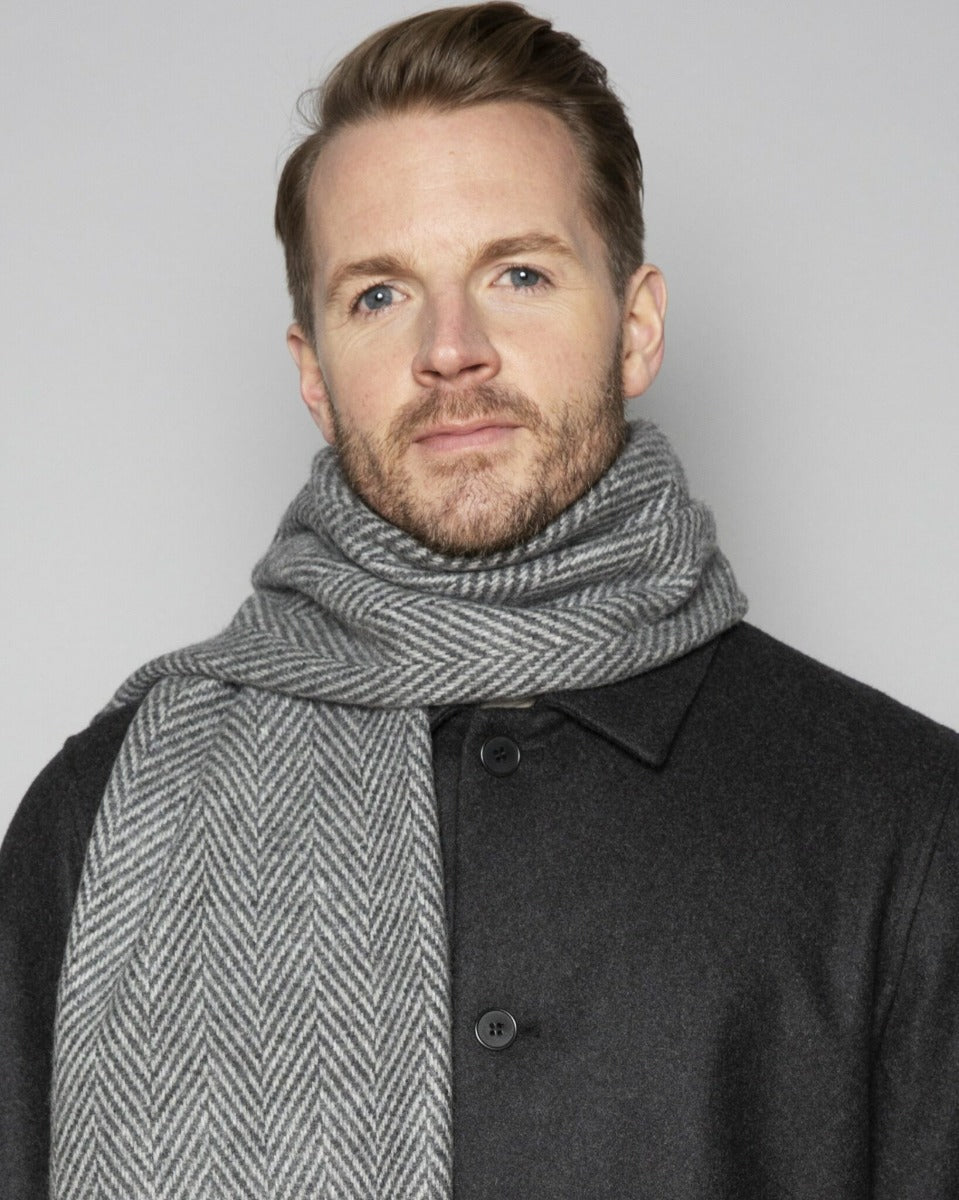 Foxford Woollen Mills | Oxford & Pearl Herringbone Scarf