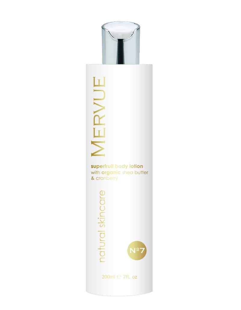 Mervue Organic Skincare | Superfruit Body Lotion with Organic Shea Butter and Cranberry