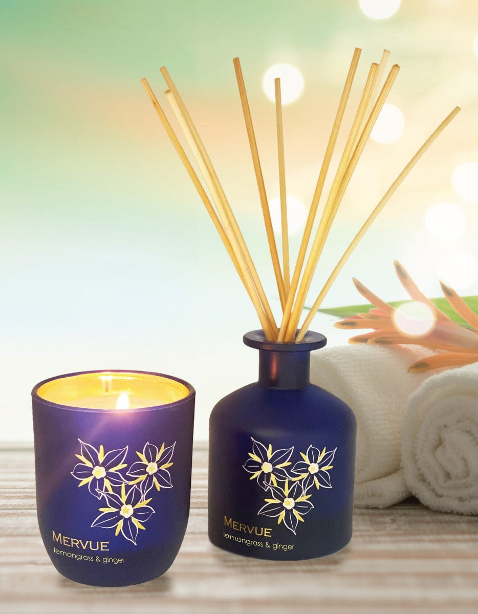 Mervue Organic Skincare Lemongrass and Ginger Candle