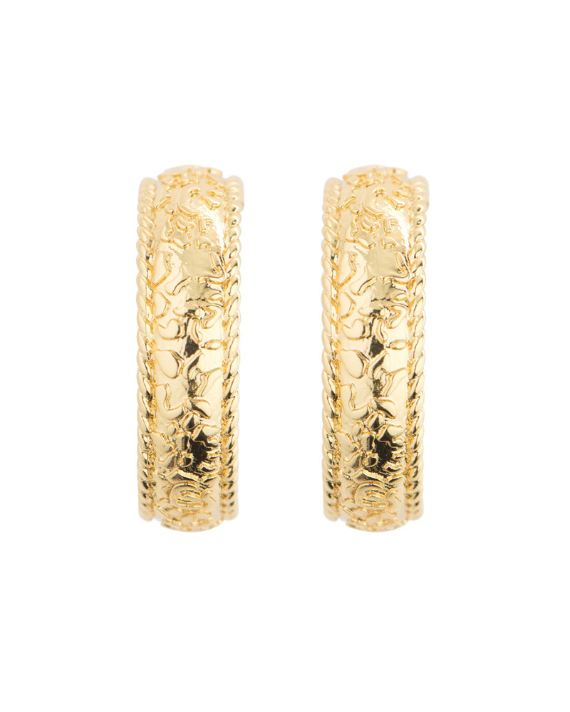 Newbridge Silverware | Amy Huberman Collection | Gold Plated Hoop Earrings