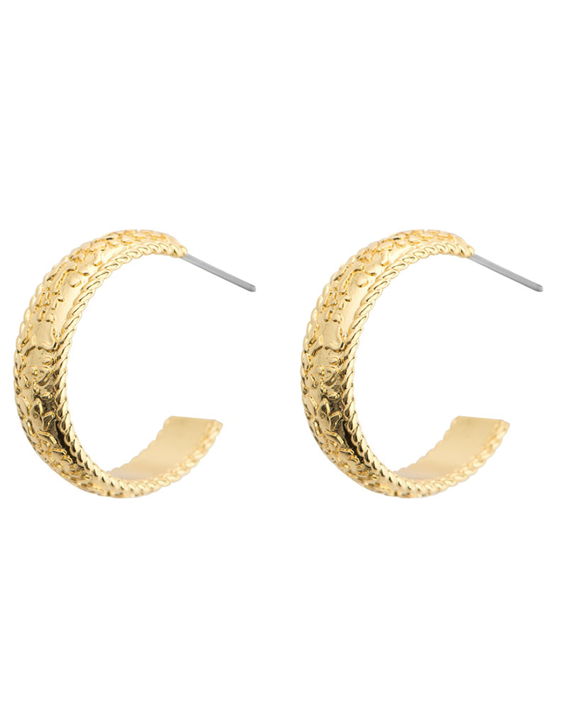 Newbridge Silverware | Amy Huberman Collection | Gold Plated Hoop Earrings