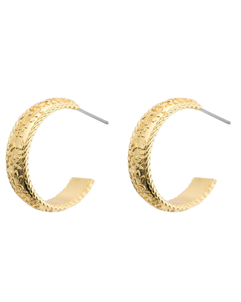 Newbridge Silverware Gold Plated Hoop Earrings