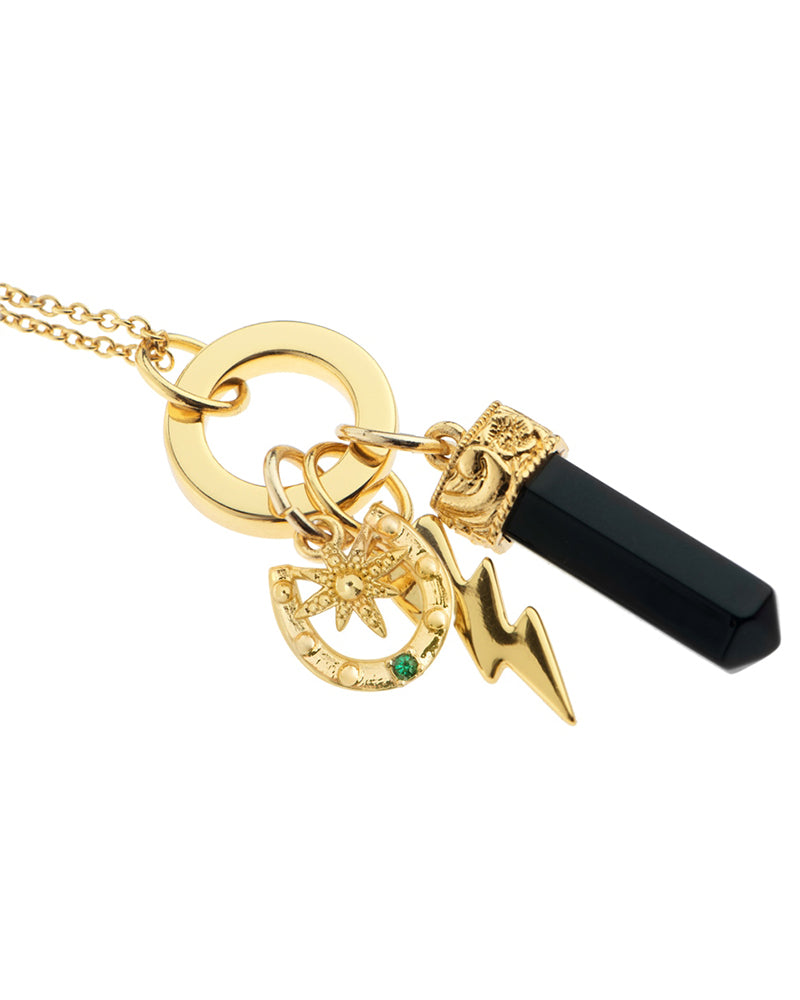 Newbridge Silverware | Gold Plated Pendant With Charms