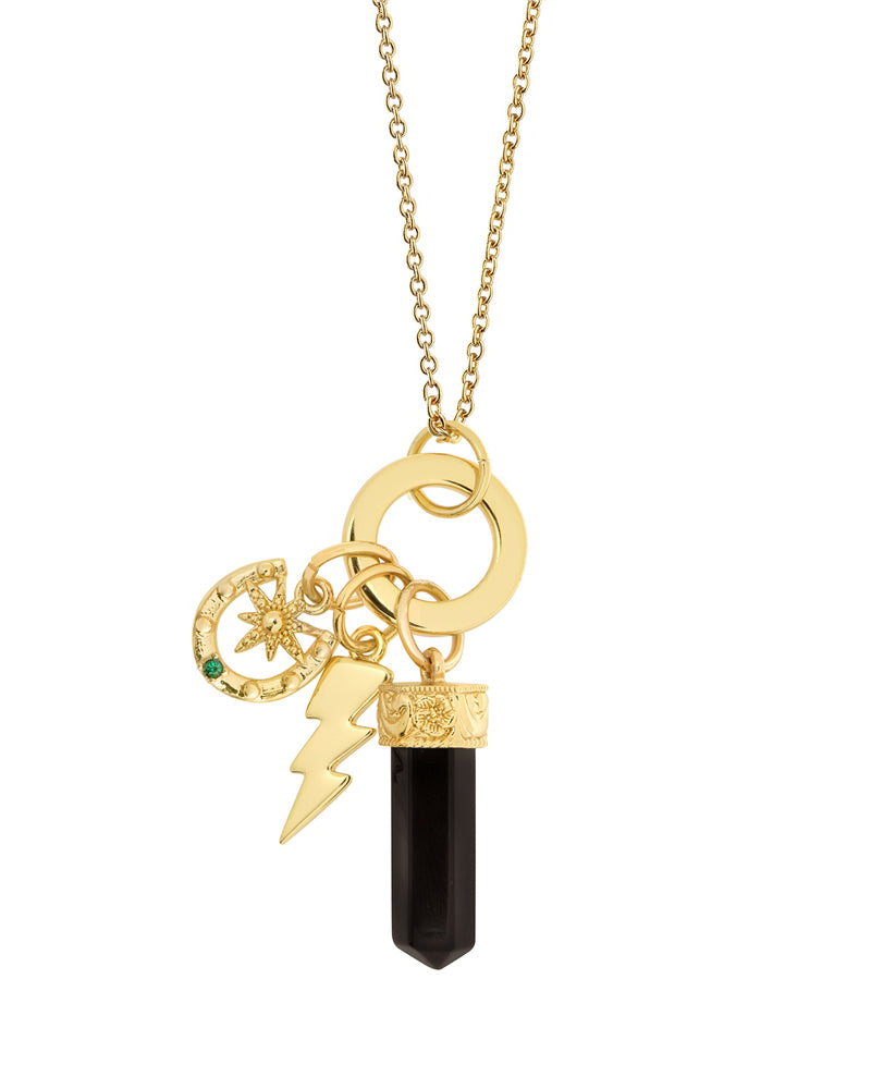 Newbridge Silverware | Gold Plated Pendant With Charms