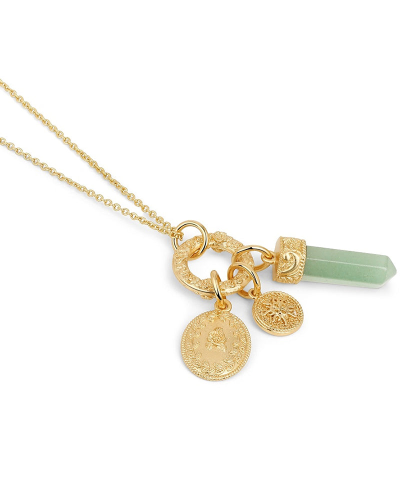 Newbridge Silverware | Amy Huberman Pendant With Green Aventurine Charm