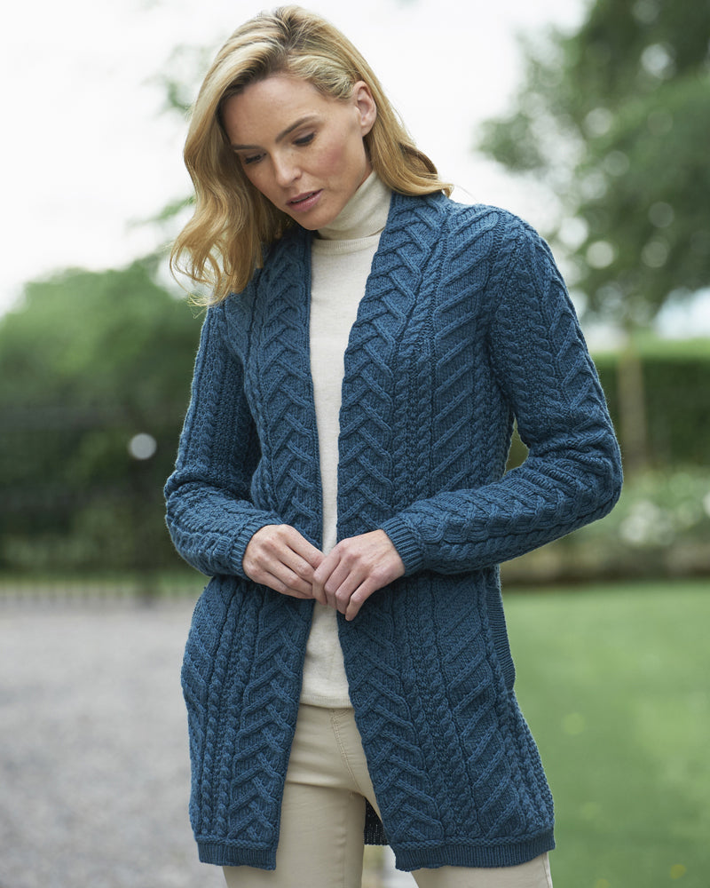 Supersoft Edge to Edge Cardigan | Teal | X4693