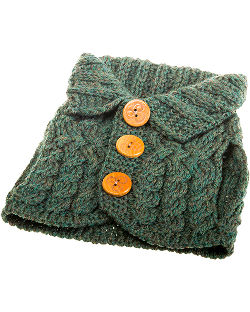 Aran Cardigan Tea Cosy , Connemara Green