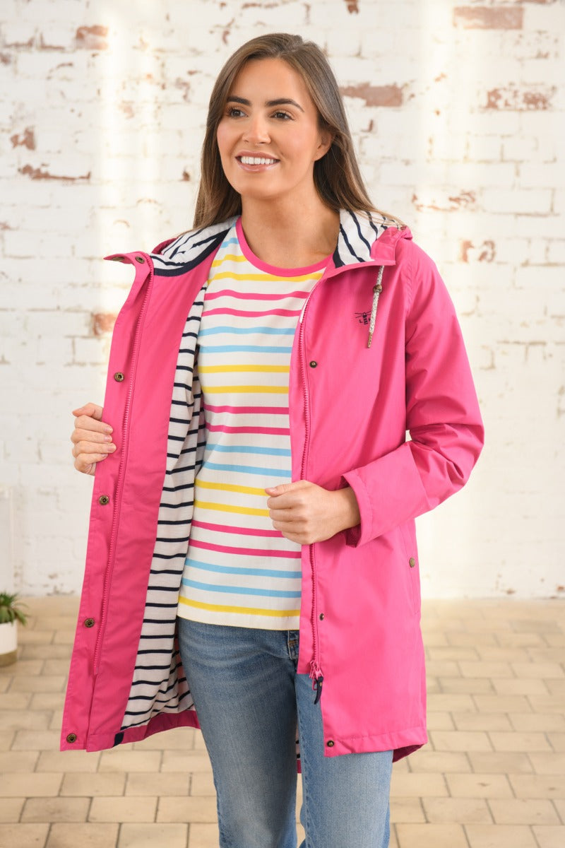Lighthouse | Beachcomber Jacket Long | Azalea Pink