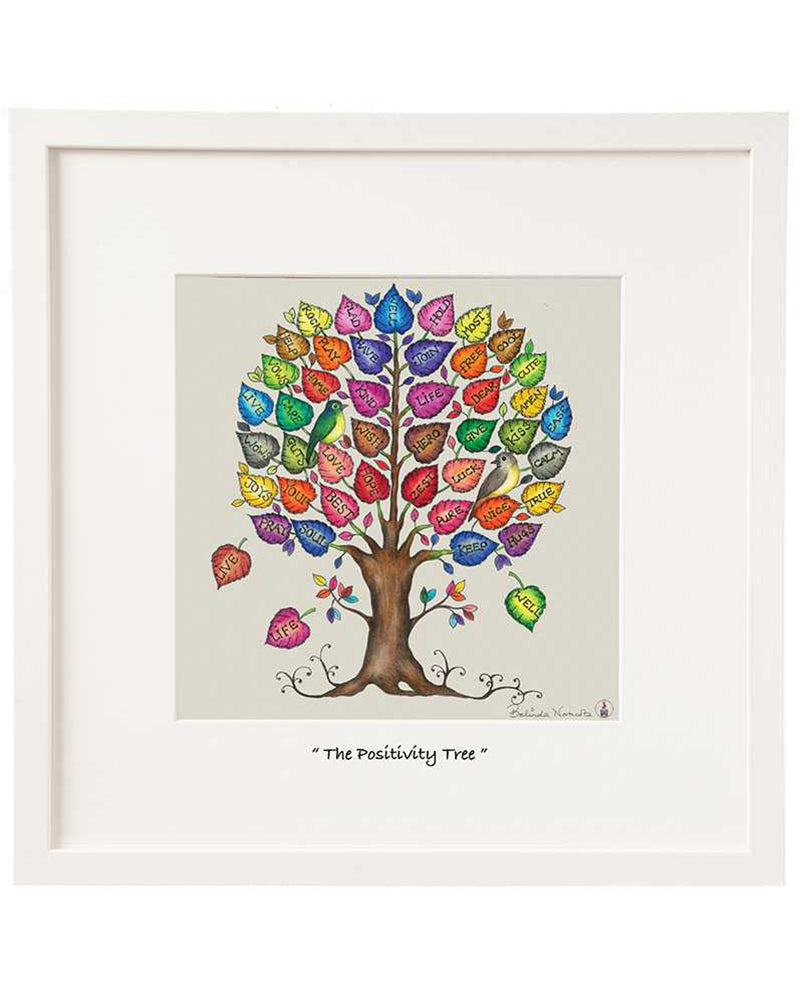 Belinda Northcote | Positivty Tree Framed Art 12x12