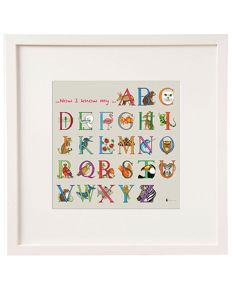 Belinda Northcote | I Know My ABC Framed Art- 12x12