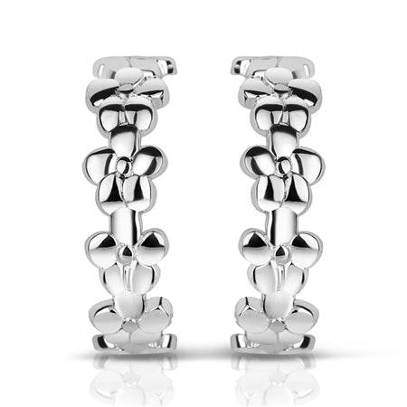 Newbridge Silverware Buttercup Floral Hoop Earrings