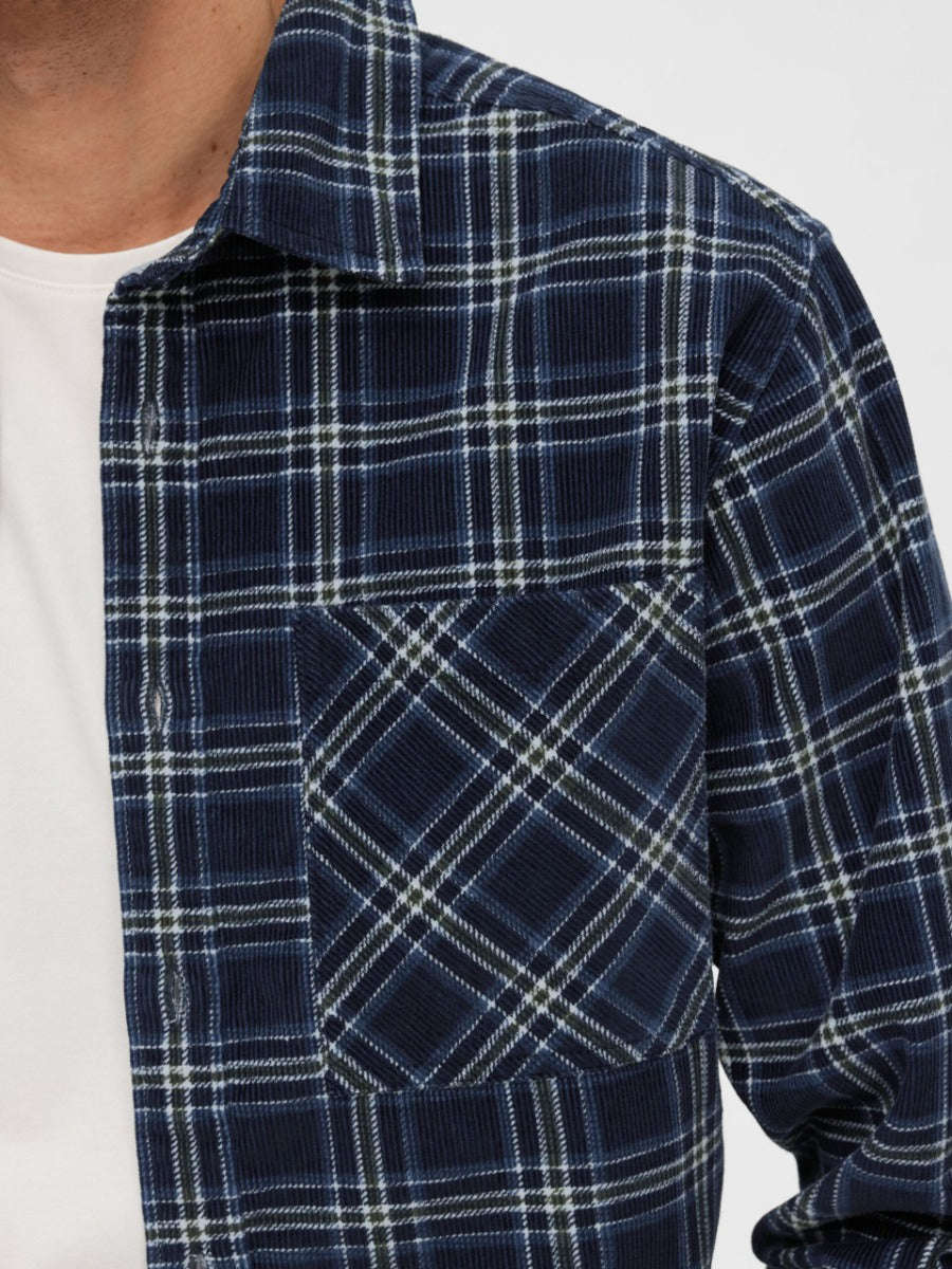 Selected Homme | Corduroy Overshirt | Dark Sapphire