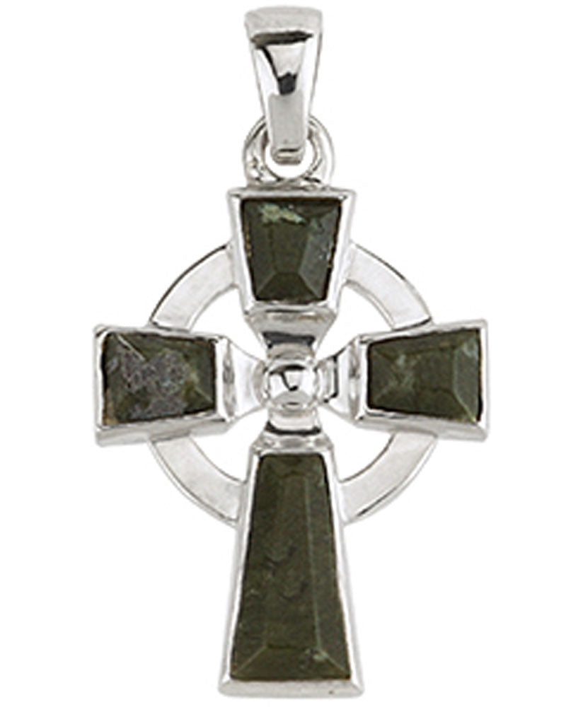 Connemara Marble Celtic Cross Pendant