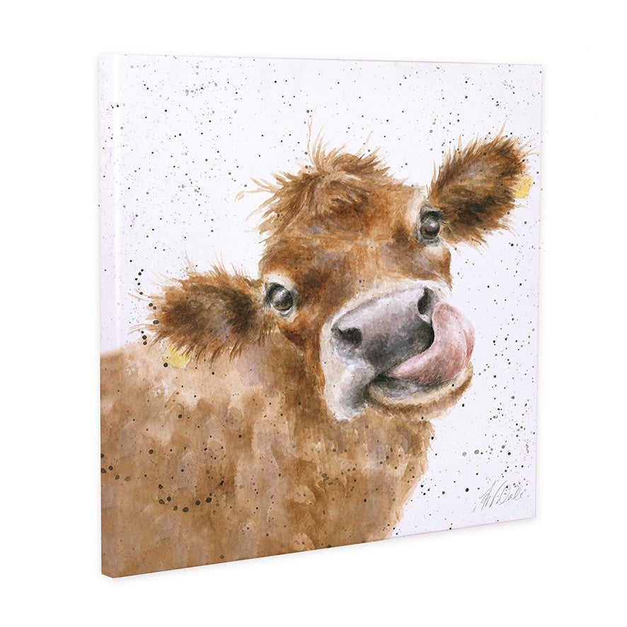 Wrendale | Mooo Canvas 20cm