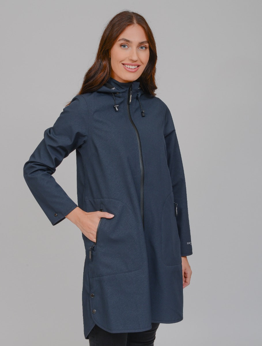 Ilse Jacobsen Rain128 Softshell Raincoat , Indigo